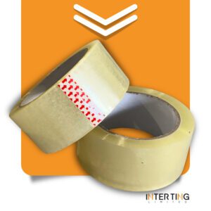 Акрилно тиксо 40 микрона в кафяв и прозрачен цвят за пакетиране на кашони.