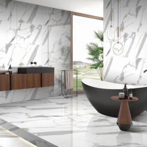 бял гранитогрес 60/120 Quiky White гланц и мат