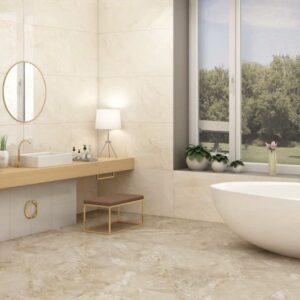 Гранитогрес Alaska Gold 60x120 – бял мраморен ефект с драматични златни вени