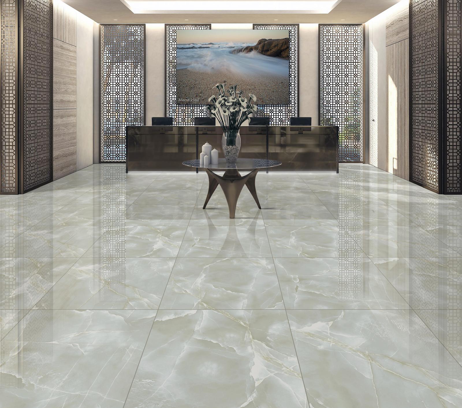 Полиран Гранитогрес Onyx Grey 60x120 за Луксозна Баня